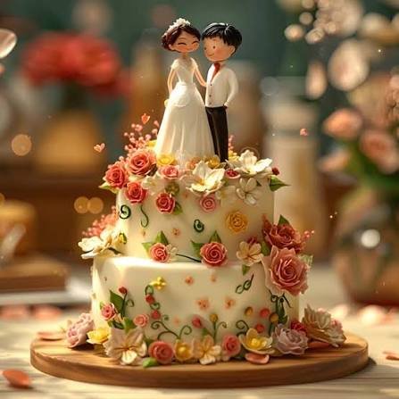 Fresh blossom floral cake detailing